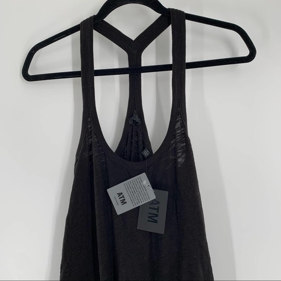 ATM Black Trapeze Mini Dress Women’s Size Small NWT - Picture 3 of 11